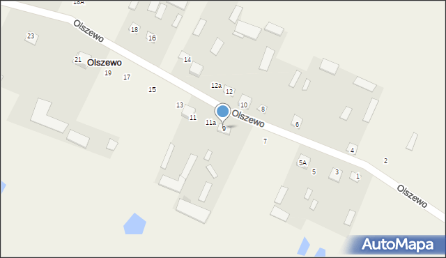 Olszewo, Olszewo, 9, mapa Olszewo