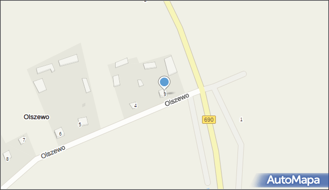 Olszewo, Olszewo, 3, mapa Olszewo