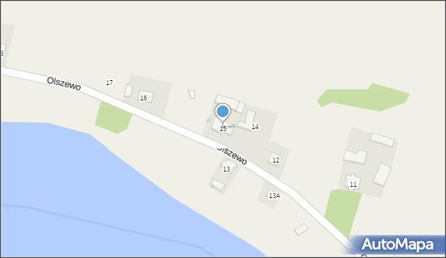 Olszewo, Olszewo, 15, mapa Olszewo