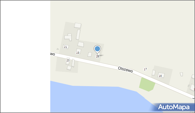 Olszewo, Olszewo, 18, mapa Olszewo