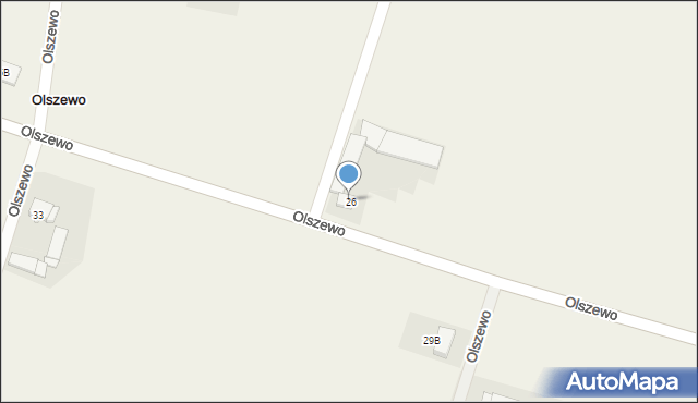 Olszewo, Olszewo, 26, mapa Olszewo