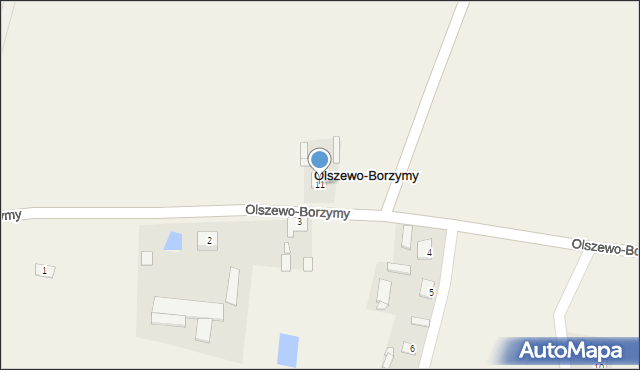 Olszewo-Borzymy, Olszewo-Borzymy, 11, mapa Olszewo-Borzymy