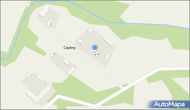 Olszewo-Cechny, Olszewo-Cechny, 5, mapa Olszewo-Cechny