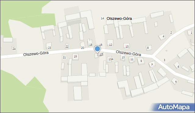 Olszewo-Góra, Olszewo-Góra, 17, mapa Olszewo-Góra