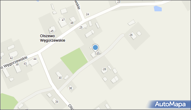 Olszewo Węgorzewskie, Olszewo Węgorzewskie, 32, mapa Olszewo Węgorzewskie