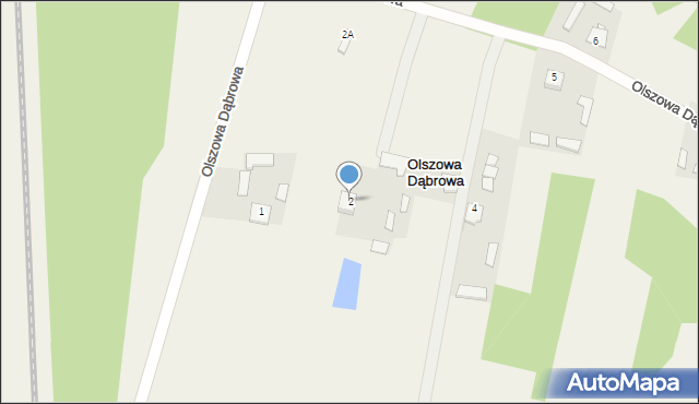 Olszowa Dąbrowa, Olszowa Dąbrowa, 2, mapa Olszowa Dąbrowa