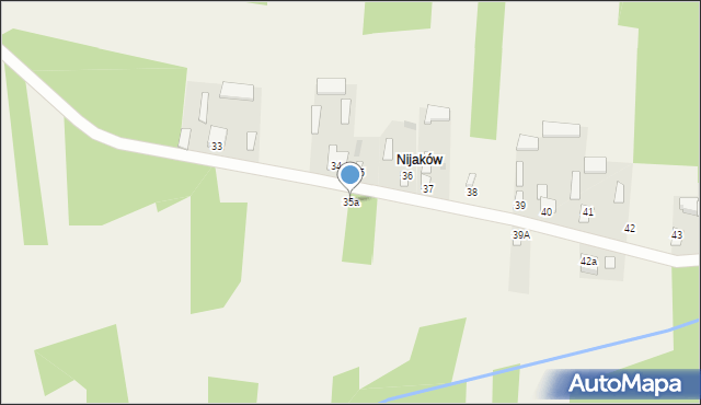 Olszowa Dąbrowa, Olszowa Dąbrowa, 35a, mapa Olszowa Dąbrowa