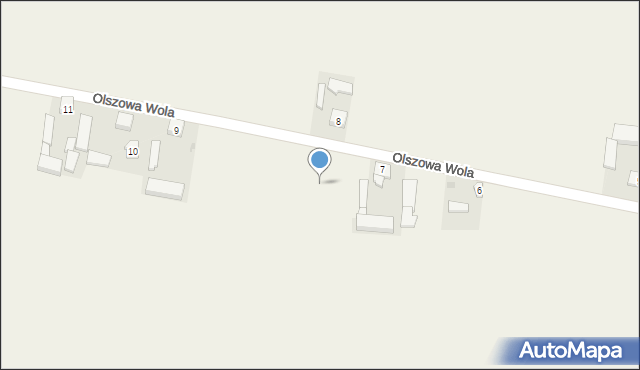 Olszowa Wola, Olszowa Wola, 7a, mapa Olszowa Wola