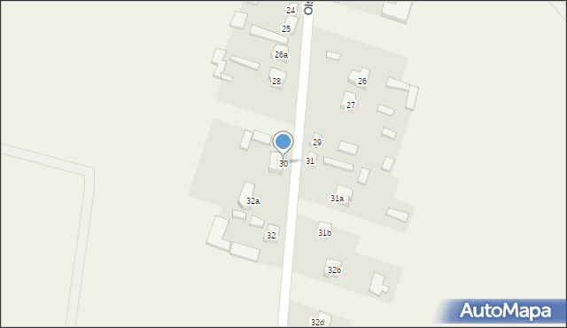 Olszowiec, Olszowiec, 30, mapa Olszowiec
