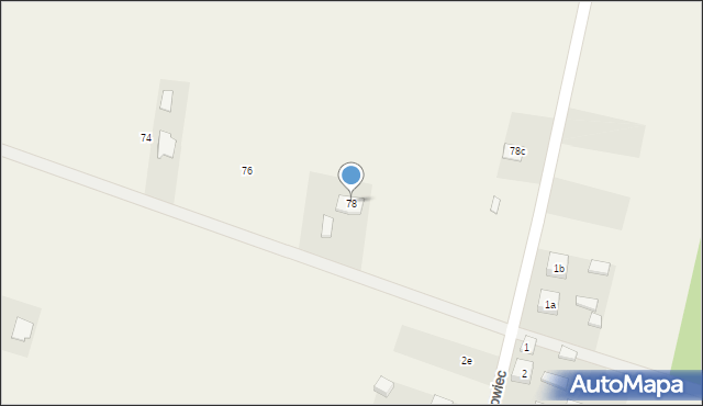 Olszowiec, Olszowiec, 78, mapa Olszowiec