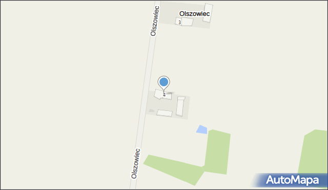 Olszowiec, Olszowiec, 4, mapa Olszowiec