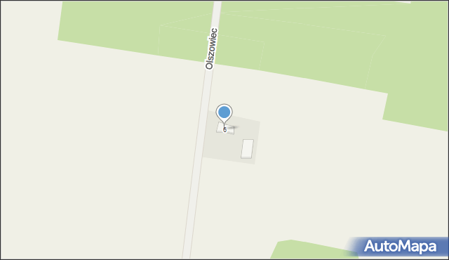Olszowiec, Olszowiec, 6, mapa Olszowiec