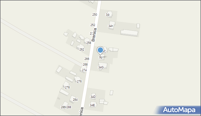 Olszowiec, Olszowiec, 70, mapa Olszowiec