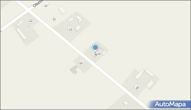 Olszowiec-Kolonia, Olszowiec-Kolonia, 25, mapa Olszowiec-Kolonia