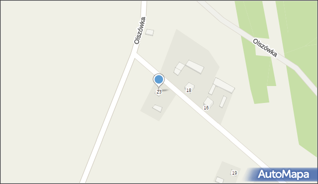 Olszówka, Olszówka, 23, mapa Olszówka