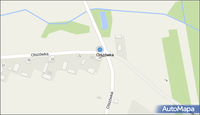 Olszówka, Olszówka, 29, mapa Olszówka