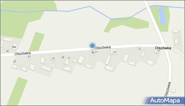 Olszówka, Olszówka, 35, mapa Olszówka