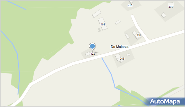 Olszówka, Olszówka, 422, mapa Olszówka