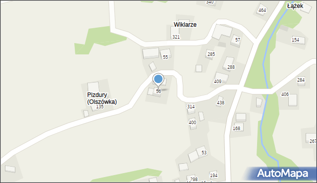 Olszówka, Olszówka, 56, mapa Olszówka