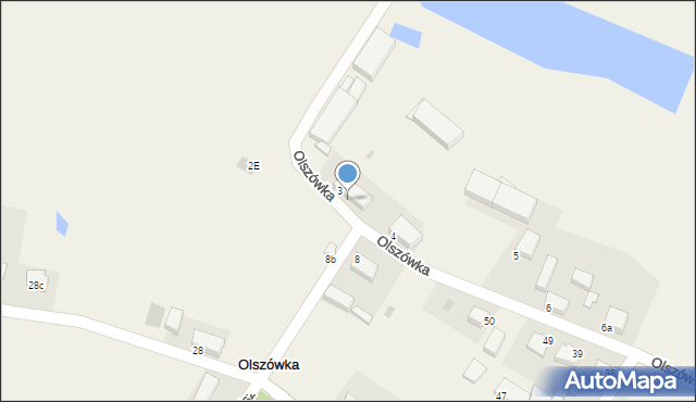 Olszówka, Olszówka, 3a, mapa Olszówka