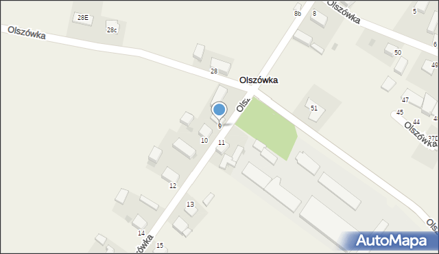 Olszówka, Olszówka, 9, mapa Olszówka