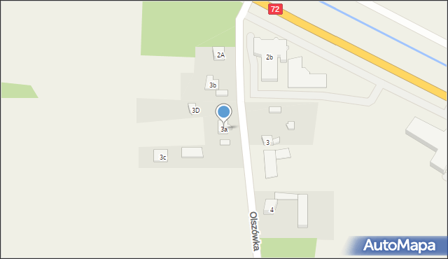 Olszówka, Olszówka, 3a, mapa Olszówka