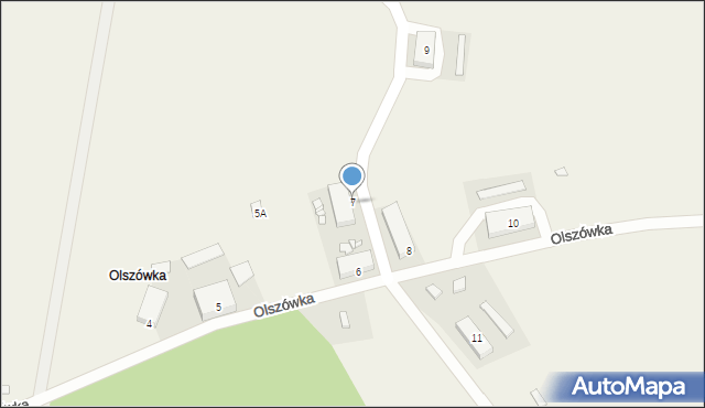 Olszówka, Olszówka, 7, mapa Olszówka