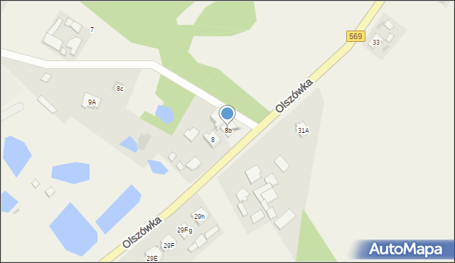 Olszówka, Olszówka, 8b, mapa Olszówka