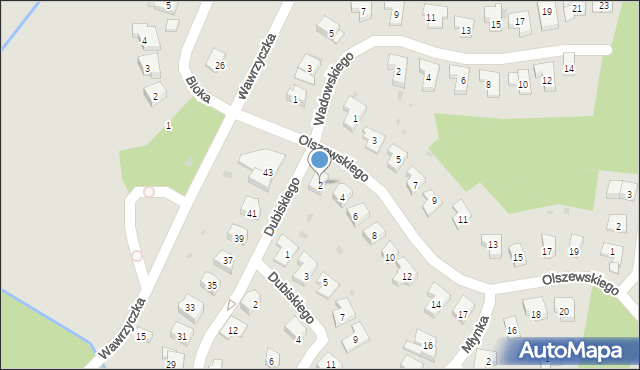 Olsztyn, Olszewskiego Przemysława, 2, mapa Olsztyna