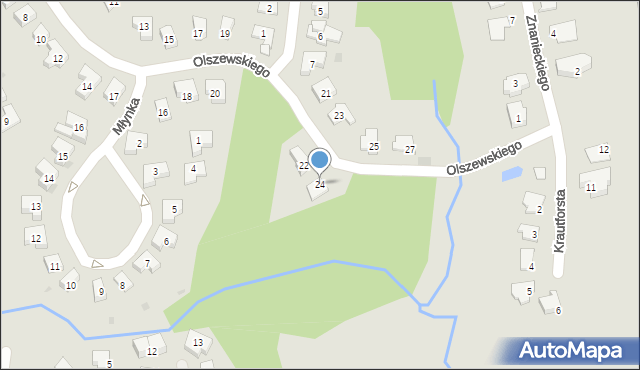 Olsztyn, Olszewskiego Przemysława, 24, mapa Olsztyna