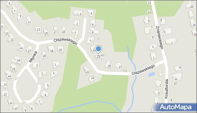 Olsztyn, Olszewskiego Przemysława, 23, mapa Olsztyna