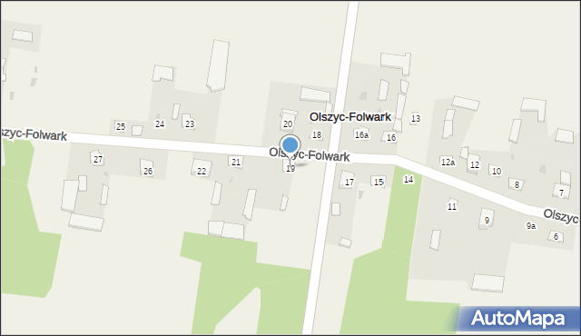 Olszyc-Folwark, Olszyc-Folwark, 19, mapa Olszyc-Folwark