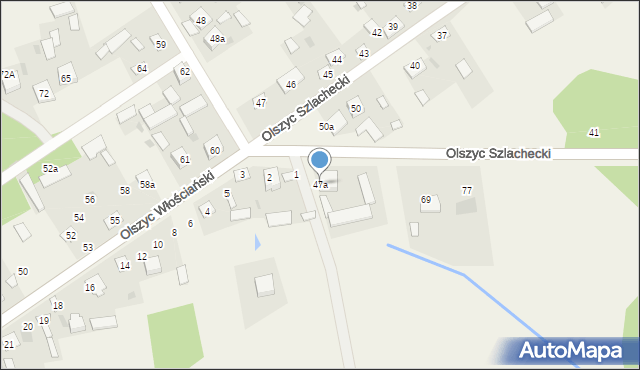 Olszyc Szlachecki, Olszyc Szlachecki, 47a, mapa Olszyc Szlachecki