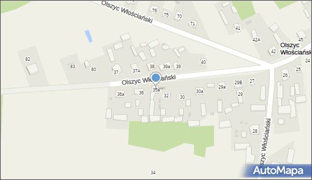 Olszyc Włościański, Olszyc Włościański, 35a, mapa Olszyc Włościański