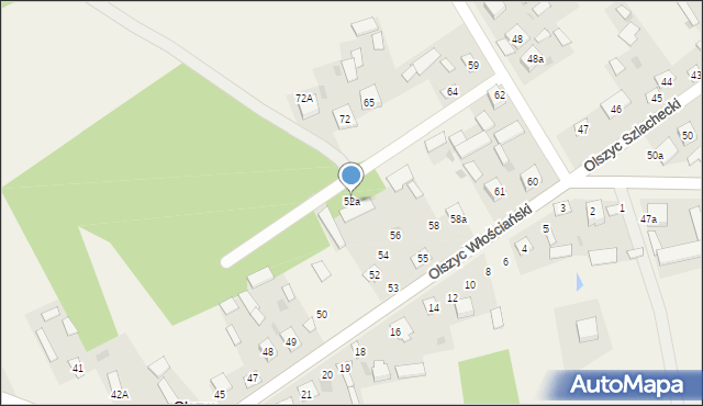 Olszyc Włościański, Olszyc Włościański, 52a, mapa Olszyc Włościański
