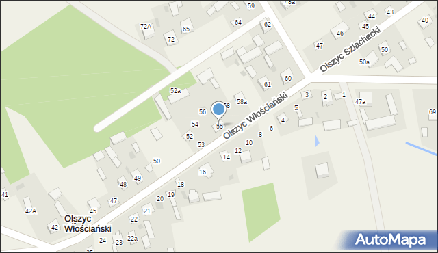 Olszyc Włościański, Olszyc Włościański, 55, mapa Olszyc Włościański