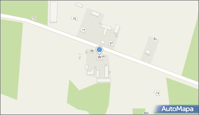 Olszyc Włościański, Olszyc Włościański, 69, mapa Olszyc Włościański