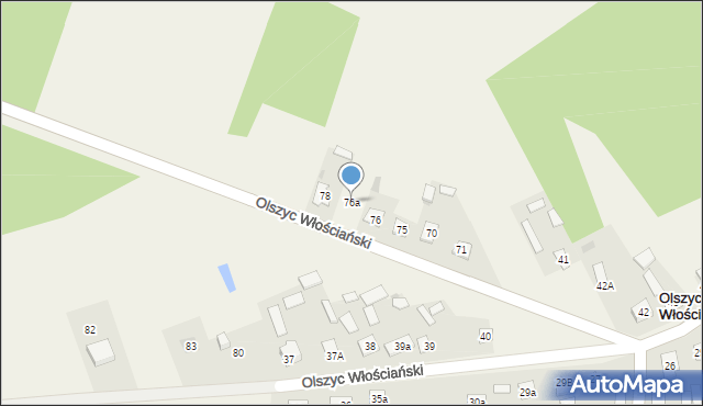 Olszyc Włościański, Olszyc Włościański, 76a, mapa Olszyc Włościański