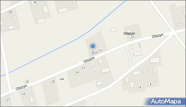 Olszyn, Olszyn, 12, mapa Olszyn