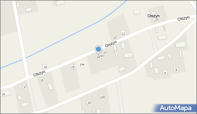 Olszyn, Olszyn, 14, mapa Olszyn