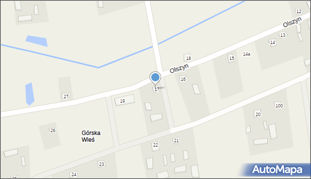 Olszyn, Olszyn, 17, mapa Olszyn