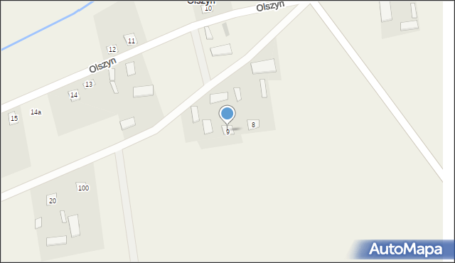 Olszyn, Olszyn, 9, mapa Olszyn
