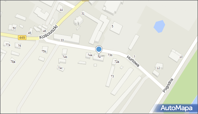 Olszyna, Olszyna, 74, mapa Olszyna