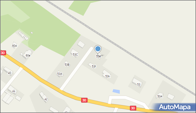 Olszyna Dolna, Olszyna Dolna, 53e, mapa Olszyna Dolna