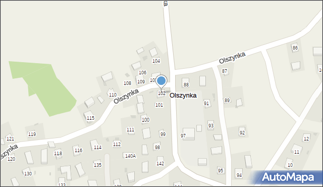 Olszynka, Olszynka, 102, mapa Olszynka