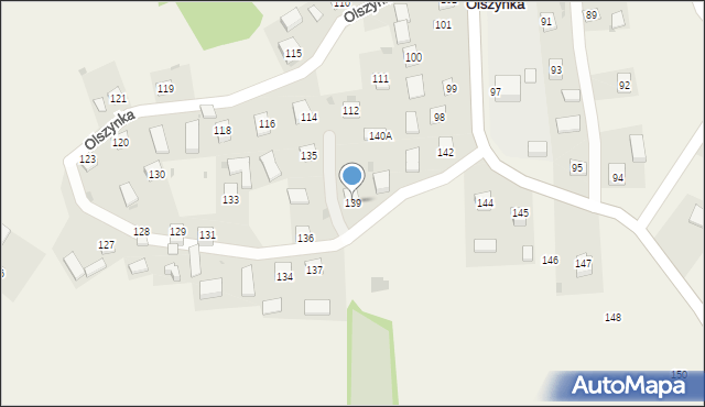 Olszynka, Olszynka, 139, mapa Olszynka