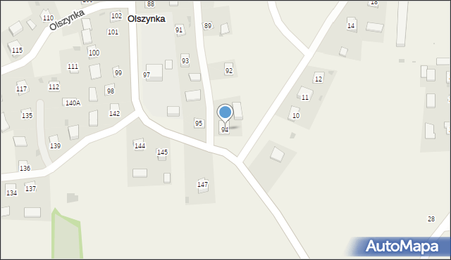 Olszynka, Olszynka, 94, mapa Olszynka