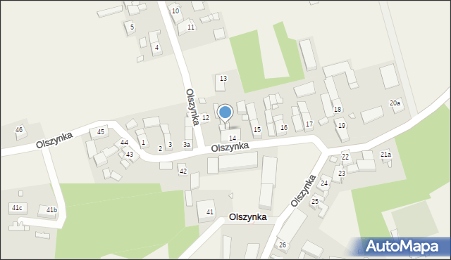 Olszynka, Olszynka, 14a, mapa Olszynka