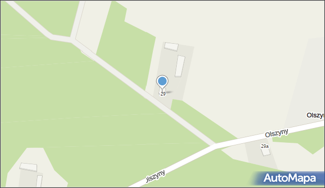 Olszyny, Olszyny, 29, mapa Olszyny