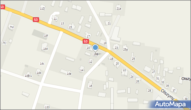 Olszyny, Olszyny, 12a, mapa Olszyny